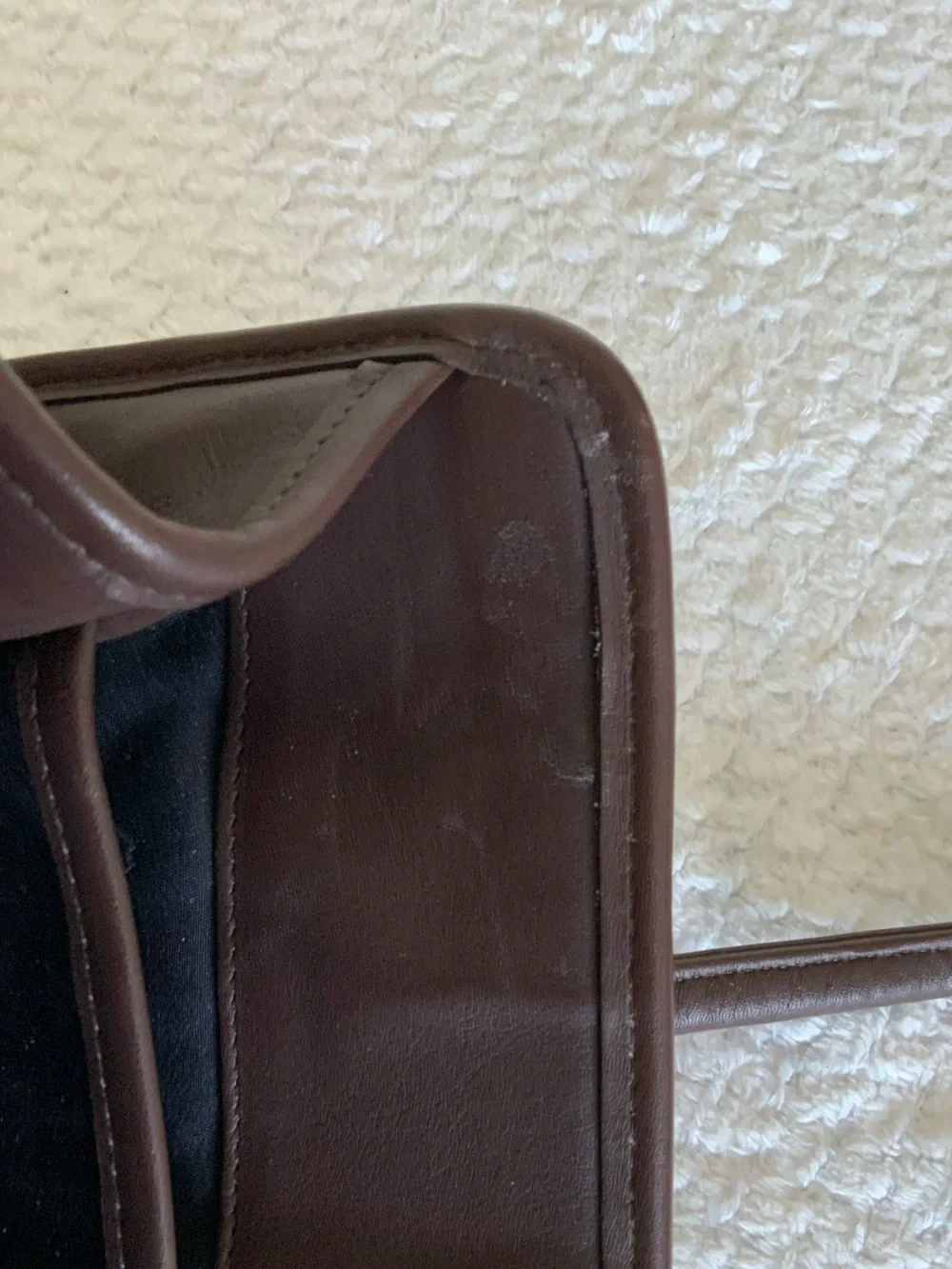 Coach Vintage Large Brown Leather Tote Briefcase Bag